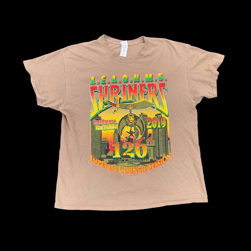A.E.A.O.M.S. SHINERS TAN SHIRT